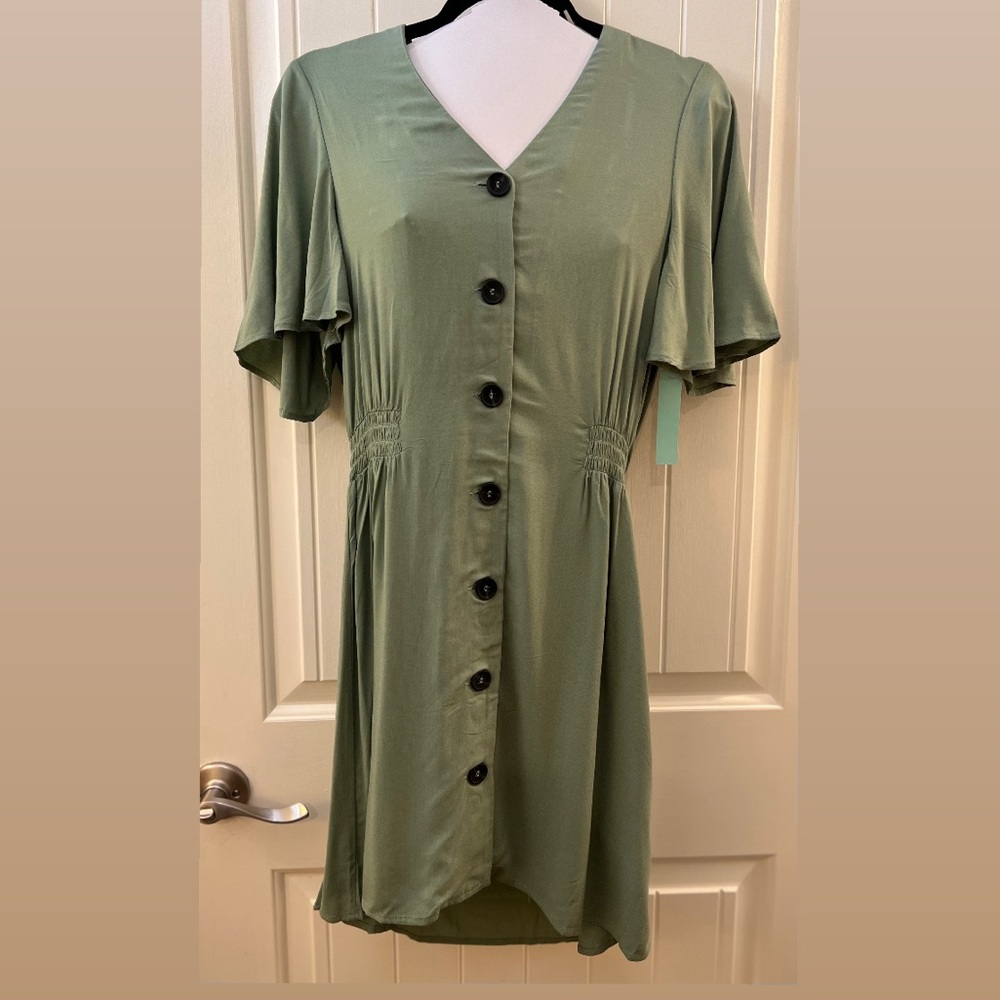 Abound NWT, Button Up Sun Dress, Size XS